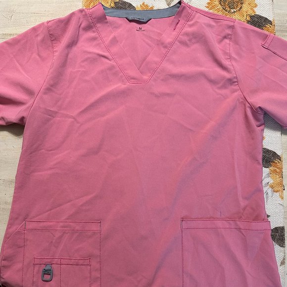 Medium Carhartt Flex Coral Scrub Top & Medium Scrub Bottoms - Picture 1 of 5